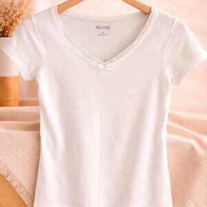 Hollister Lace Trim Tee